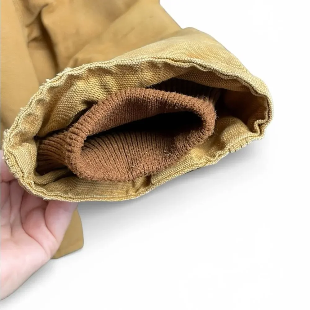 Carhartt Men's Brown tan distressed Field work Jacket XL